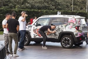 Jeep Renegade tatuata